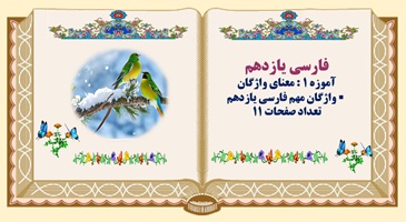 واژگان مهم فارسی یازدهم نکات مهم املایی